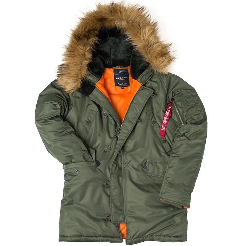 Wandorm - Men's Winter Coat with Fleece Lining, Outdoor Jacket with Hood and Pockets