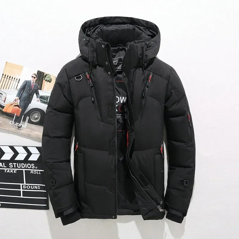 Wettsch - Puffer Jacket Men's Transition Jacket Windproof Quilted Jacket Hood