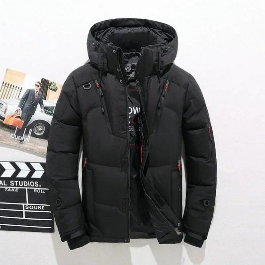 Wettsch - Puffer Jacket Men's Transition Jacket Windproof Quilted Jacket Hood
