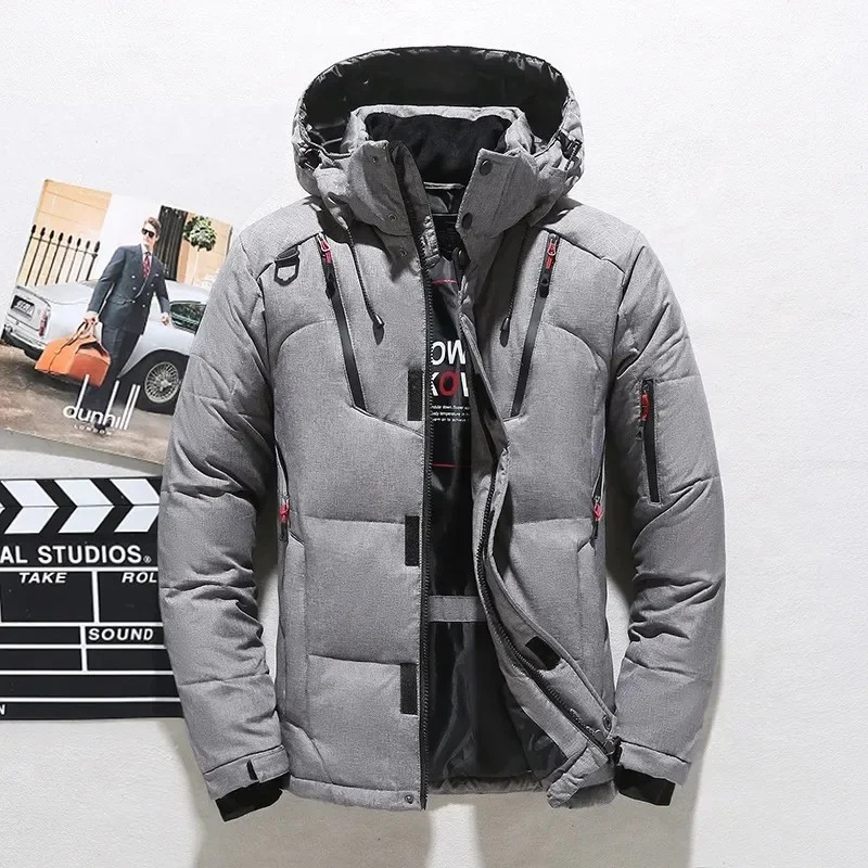 Wettsch - Puffer Jacket Men's Transition Jacket Windproof Quilted Jacket Hood