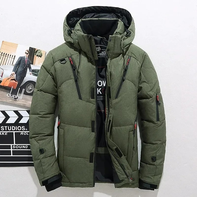 Wettsch - Puffer Jacket Men's Transition Jacket Windproof Quilted Jacket Hood