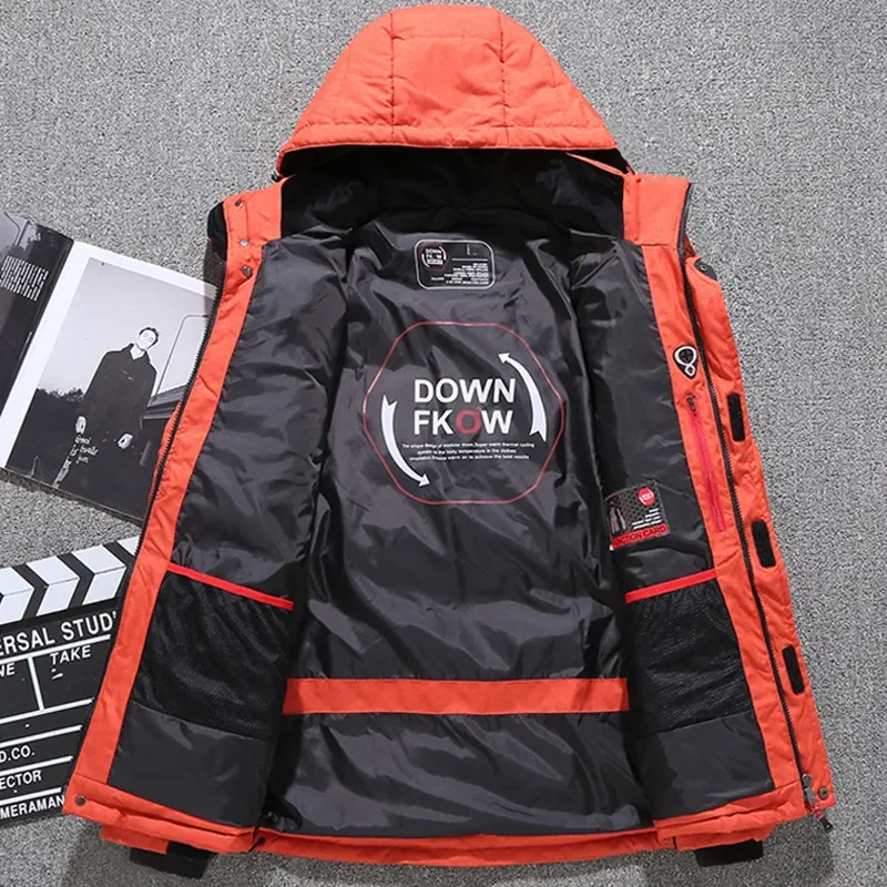 Wettsch - Puffer Jacket Men's Transition Jacket Windproof Quilted Jacket Hood