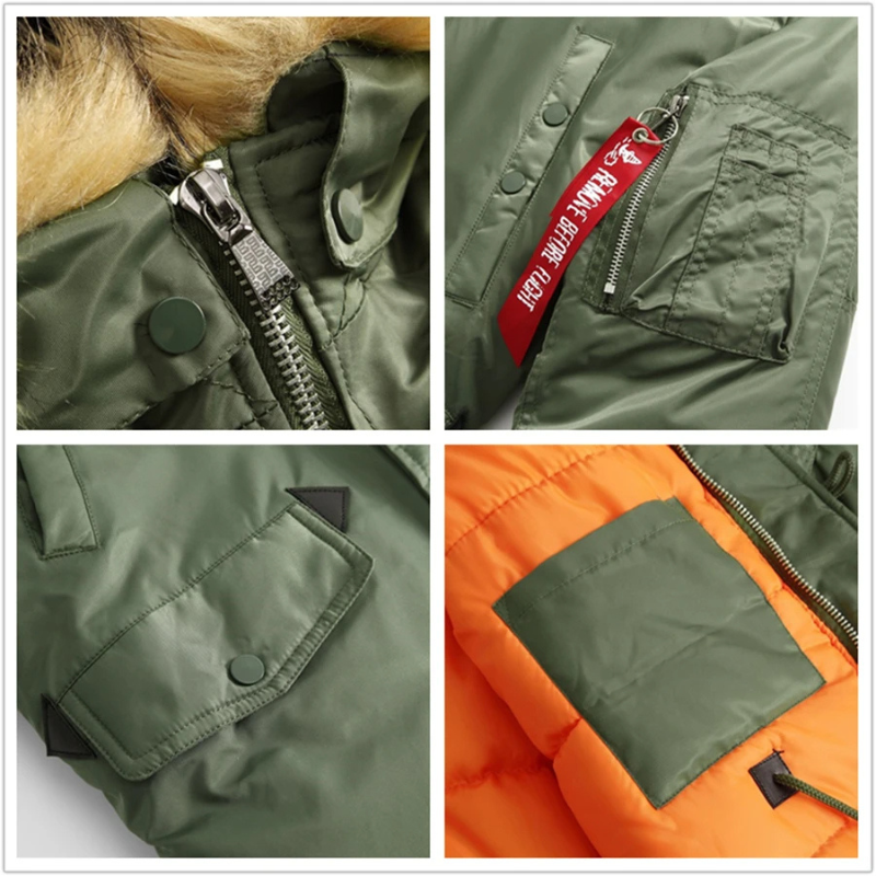 Wandorm - Men's Winter Coat with Fleece Lining, Outdoor Jacket with Hood and Pockets