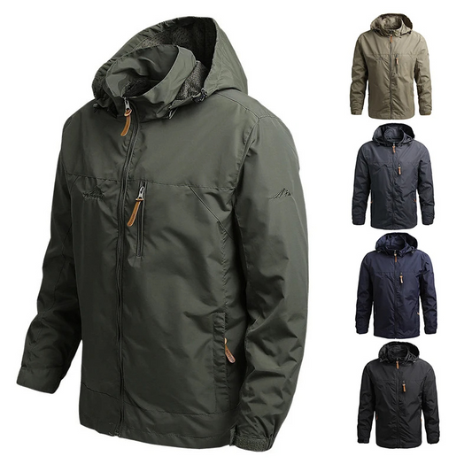 Warmorn - Men's Winter Coat with Fleece Lining, Windproof Outdoor Jacket