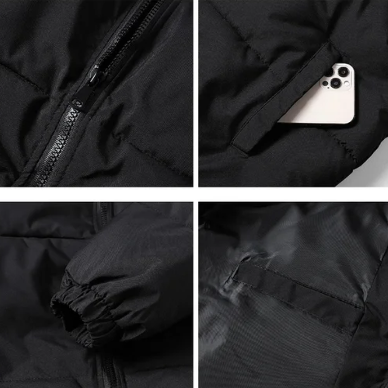 Sturpro - Puffer Jacket Men's Outdoor Jacket Warm Lined With Hood