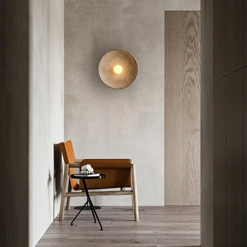 Wood Wall Sconce | Rustic Elegance for Home, Hotel & Hostel