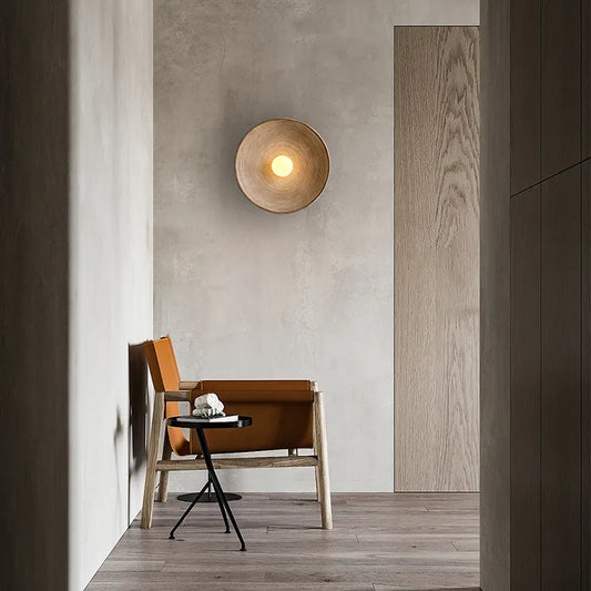 Wood Wall Sconce | Rustic Elegance for Home, Hotel & Hostel